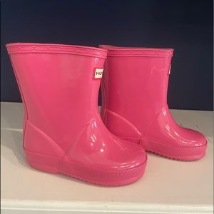 Hunter Toddler Pink Rain Boots